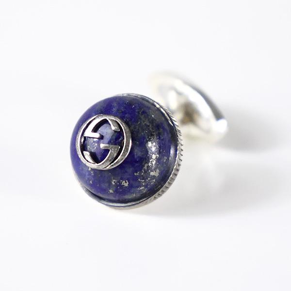 GUCCI（グッチ） カフスボタン Interlocking G Lapis Cufflinks