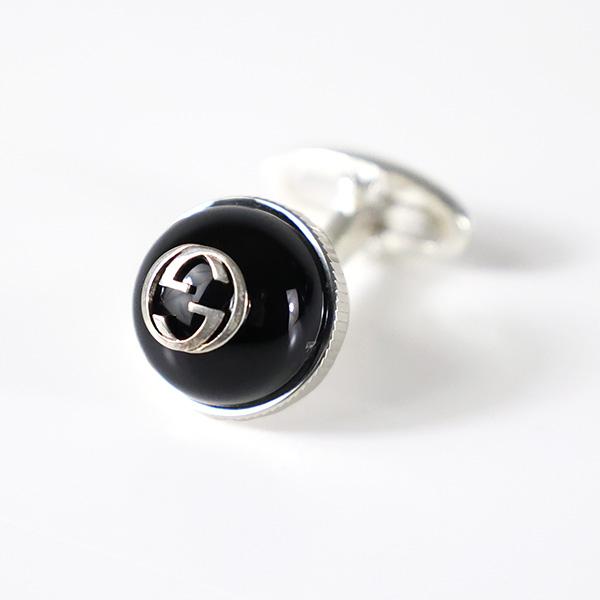 GUCCI（グッチ） カフスボタン Interlocking G Onyx Cufflinks