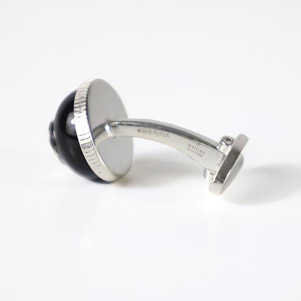 GUCCI（グッチ） カフスボタン Interlocking G Onyx Cufflinks