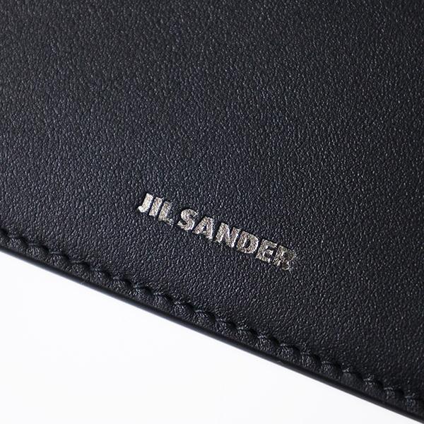 JIL SANDER レザーケース　グレー JIL SANDER（ジルサンダー） カードケース Credit Card Holder