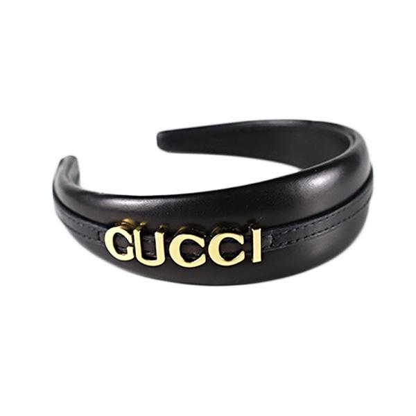 GUCCI（グッチ） カチューシャ Logo Leather Headband 769249 3HARH
