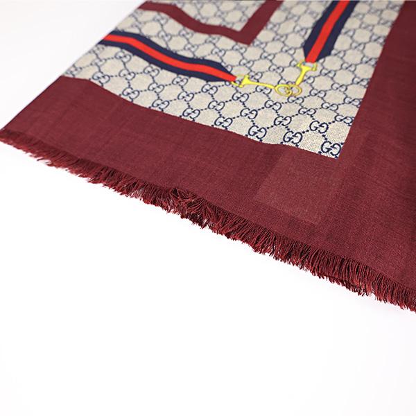 GUCCI（グッチ） ショール Big GG Ribbon Scarf 756936 3GAL9