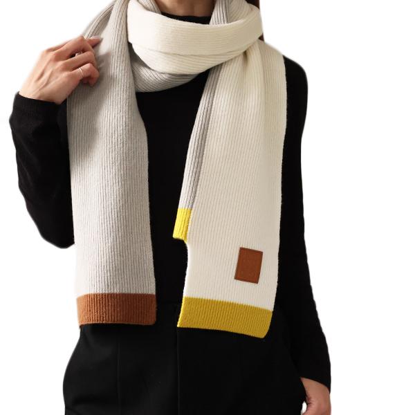 LOEWE（ロエベ） マフラー Wool Asymmetric Scarf アシンメトリー