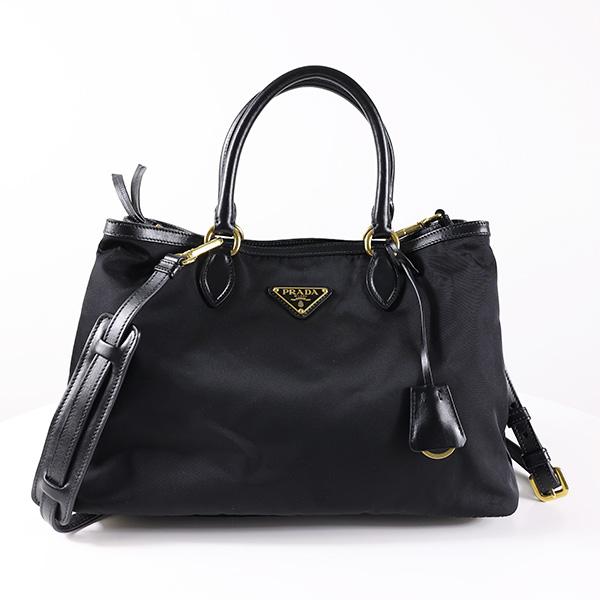 美品　PRADA プラダ　トートバッグ　ハンドバッグ　ナイロン　黒　ブラック PRADA（プラダ） 【LaG ヴィンテージ】PRADA トートバッグ Re-Nylon
