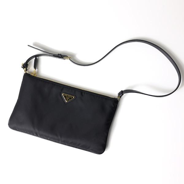 美品PRADARe-Nylonクラッチバッグ ヴェラ ミニバッグ 1NI545 PRADA】プラダ ミニバッグ 1NI545 ポーチ レディース ナイロン 黒