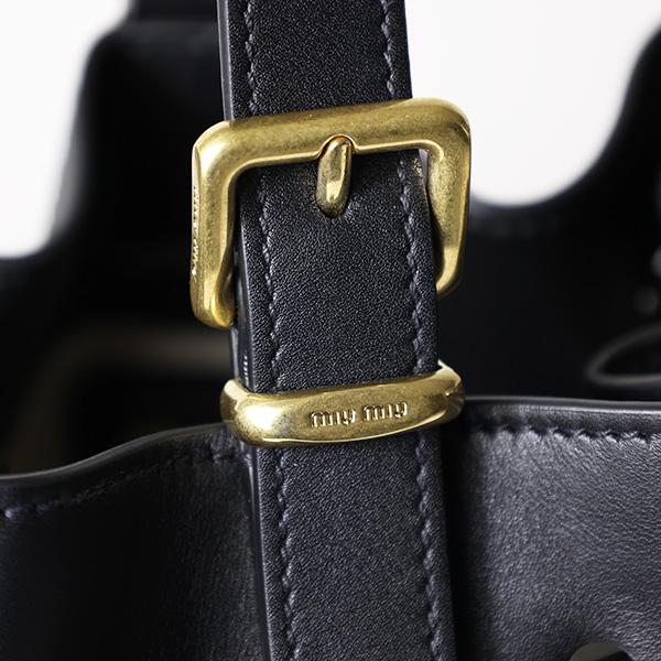 良品 ミュウミュウ 2way ビンテージ レザー バッグ 鞄 レディース メンズ miu miu（ミュウミュウ） アイビー レザー バッグ Softy スモール