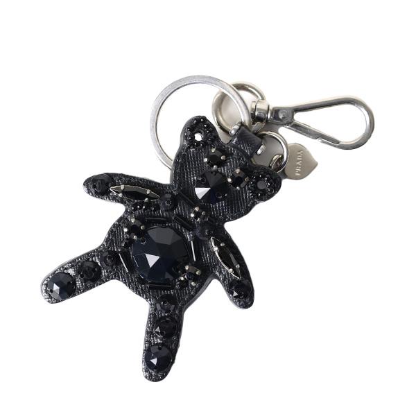 prada マスコット キーホルダー 新品未使用 ふわふわ】PRADA◇トリックベア くまキーホルダー キーリング (PRADA