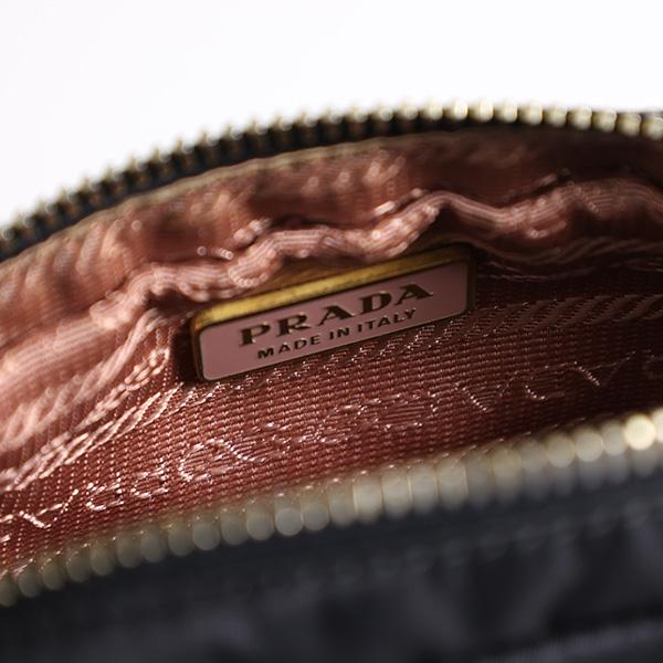 PRADA（プラダ） 【LaGヴィンテージ】PRADA ポーチ Ribbon Motif Nylon