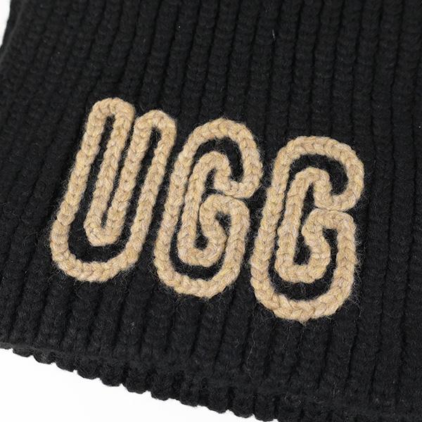 UGG アグ マフラー W Chunky Crafted Rib Scarf チャンキー クラフテッド 102787 レディース リブ ウールブレンド ロゴ_6