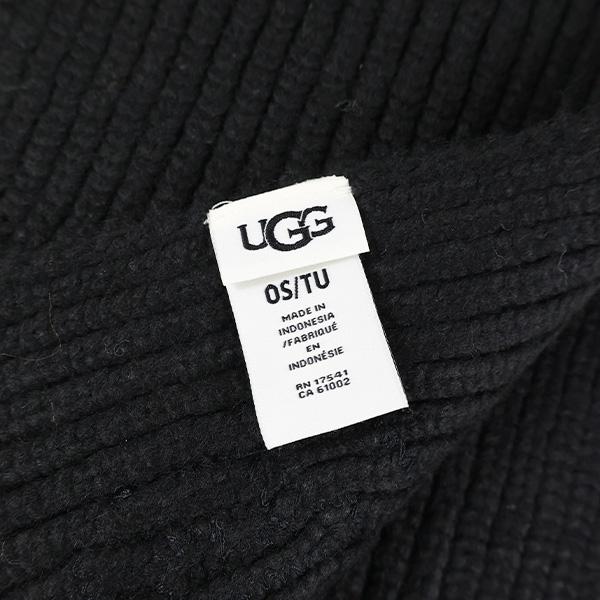 UGG アグ マフラー W Chunky Crafted Rib Scarf チャンキー クラフテッド 102787 レディース リブ ウールブレンド ロゴ_7