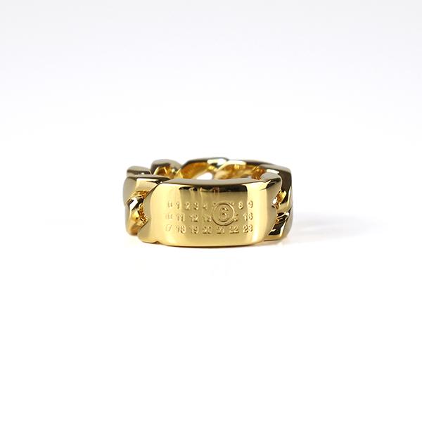 【LaGアウトレット】MM6 エムエムシックス リング Numbering Chin Ring SM6UQ0104 P8371 レディース 指輪 ナンバリング チェーン ブラス アクセサリーの画像