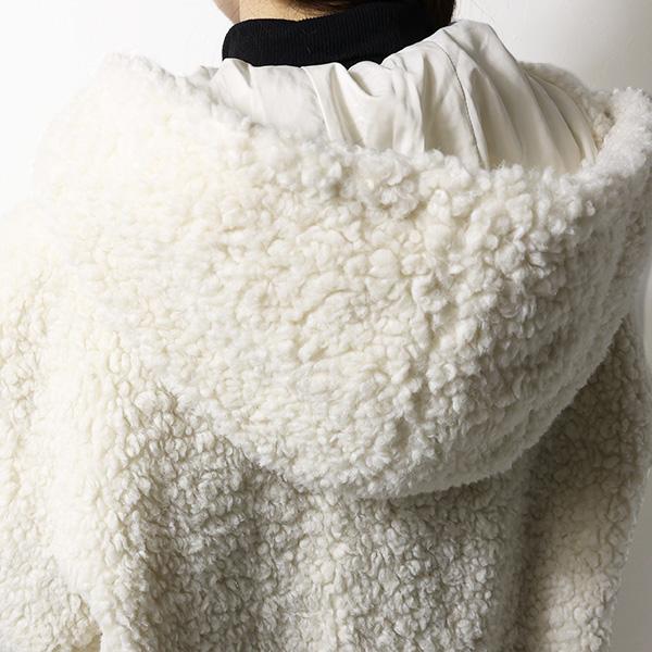 TATRAS タトラス ボアブルゾン PEDARA Boa Blouson Jacket ペダラ LJXA0161030358 レディース ボアジャケット フード付き フリース アウターの画像