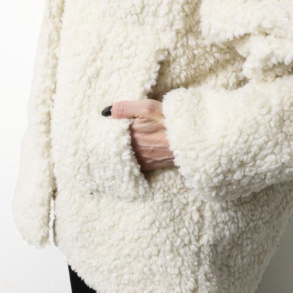 TATRAS タトラス ボアブルゾン PEDARA Boa Blouson Jacket ペダラ LJXA0161030358 レディース ボアジャケット フード付き フリース アウターの画像