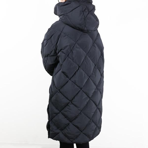 K*z様 【美品】タトラス キルティング ダウンジャケット フード付き ブラック TATRAS (タトラス) ブロックキルティング フード着脱 フルジップ