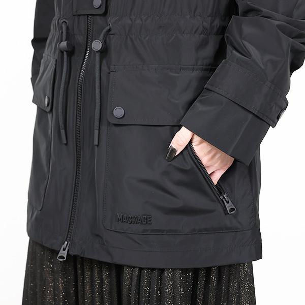 MACKAGE マッカージュ ジャケット KERYN Light Jacket P003336 0001 レディース ライトジャケット アウター スタンドカラー フード付きの画像
