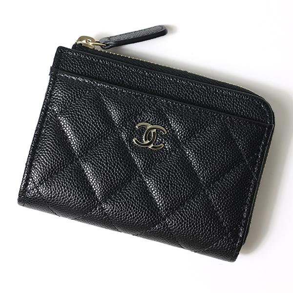 CHANEL ブラックレザー ケースフラグメントケース CHANEL ブラック レザー フラグメントケースソーブラック2024年版