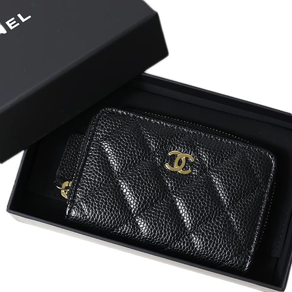 CHANEL 黒 キルティングレザーケース CHANEL（シャネル） コインケース Matelasse Fragment Case AP0216
