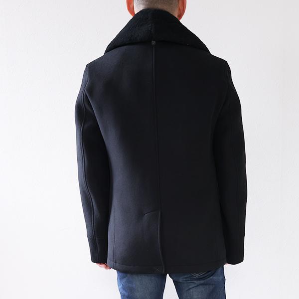 MACKAGE マッカージュ ピーコート COLE メンズ ウール ムートン襟 ショートコート 中綿 フードなし アウターの画像