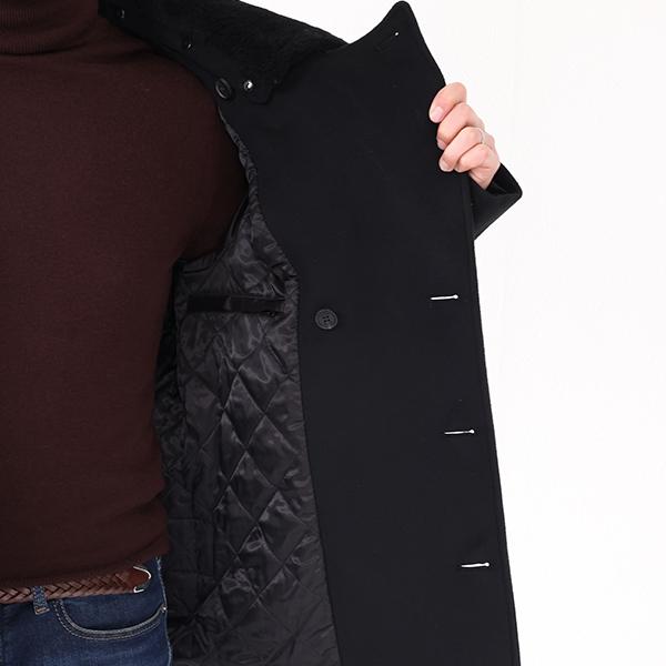 MACKAGE マッカージュ ピーコート COLE メンズ ウール ムートン襟 ショートコート 中綿 フードなし アウターの画像