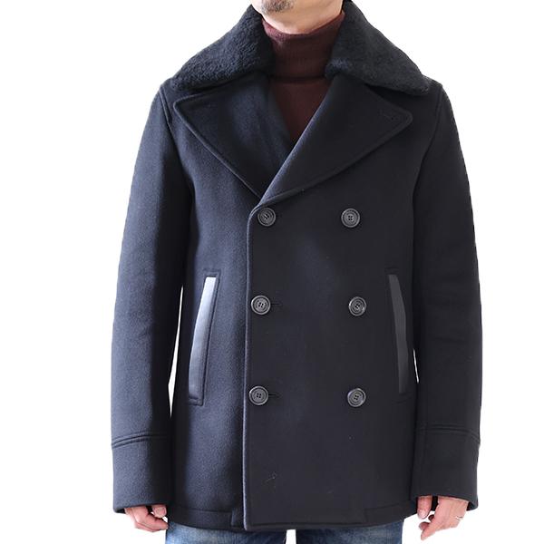 MACKAGE マッカージュ ピーコート COLE メンズ ウール ムートン襟 ショートコート 中綿 フードなし アウターの画像