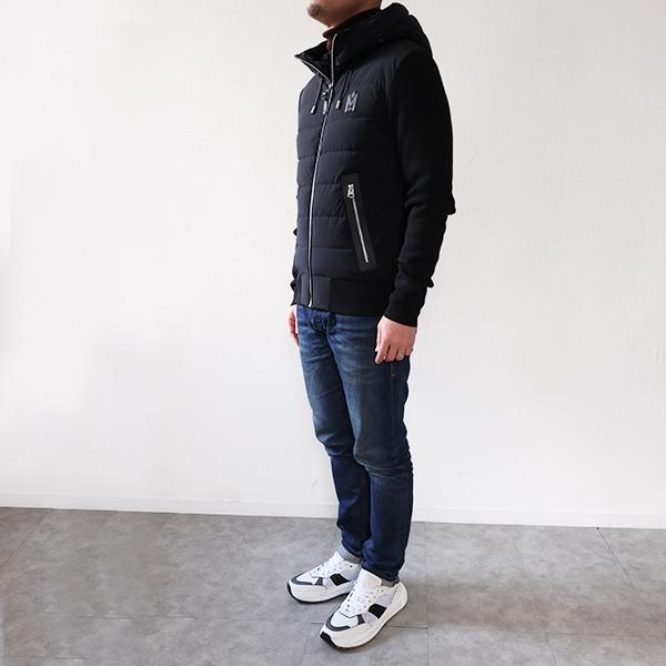 MACKAGE マッカージュ ダウンジャケット ANDREW-Z メンズ ニット 切り替え フード付き コンビブルゾン アウターの画像