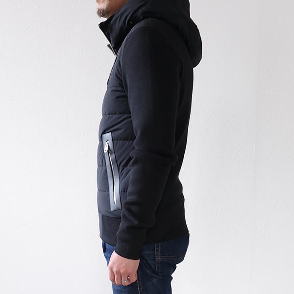 MACKAGE マッカージュ ダウンジャケット ANDREW-Z メンズ ニット 切り替え フード付き コンビブルゾン アウターの画像