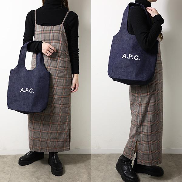 A.P.C. アーペーセー トートバッグ Ninon Small Tote Bag ニノン スモール COHIZ M61861 レディース メンズ デニム A4対応の画像