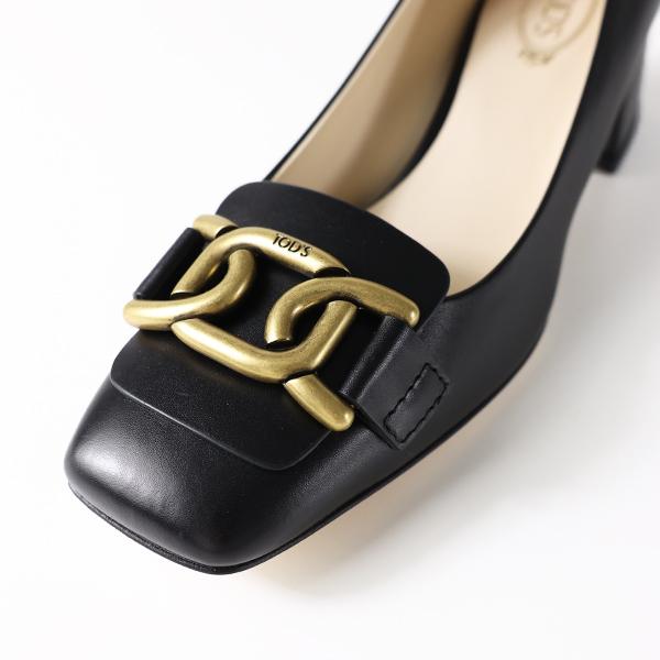 TOD'S トッズ パンプス KATE Pumps ケイト XXW96K0IB80OON XXW96K0IB80SHA レディース レザー メタルチェーン シューズ 靴 LaG Onlinestoreの画像