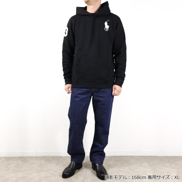 【美品✨】ポロラルフローレン　パーカー　ロングスリーブ　フード　ジップ　黒　M POLO RALPH LAUREN（ポロ・ラルフローレン） Tシャツ Long Sleeve