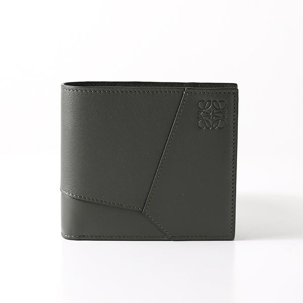 LOEWE ロエベ 二つ折り財布 Puzzle Bi-Fold Wallet パズル C510501X14 メンズ レザー ミニ財布 小銭入れあり アナグラムの画像