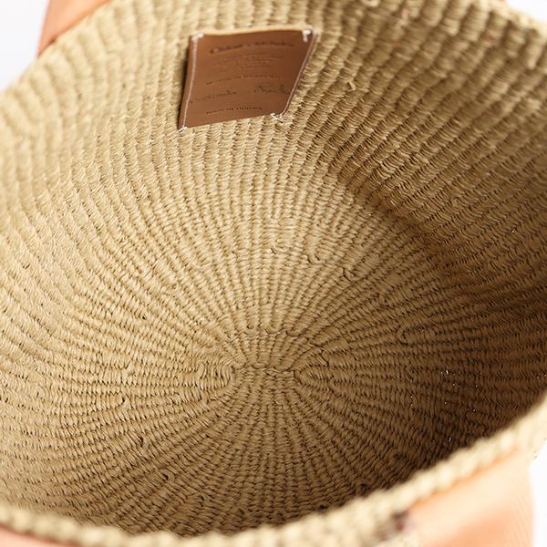 クロエ かごバッグ アプリコット パイナップル 刺繍 ロストロー C20873 Chloe（クロエ） かごバッグ Logo Bucket Bag C20873 レディース