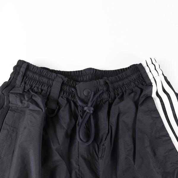 Y-3 ワイスリー ナイロン ワイド カーゴパンツ 3ストライプ 黒 L Y-3 ワイスリー カーゴパンツ NYLON WIRED 3 STRIPES CARGO PANTS