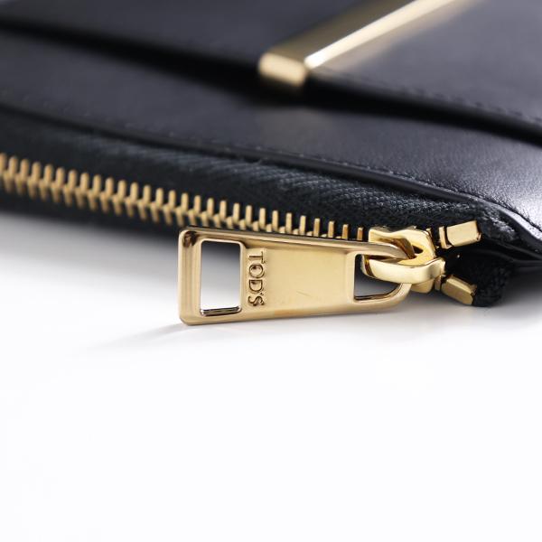 TOD'S トッズ カードケース Zip Wallet XAWDBMFI200ROR レディース コインケース レザー L字ファスナー ミニ財布の画像
