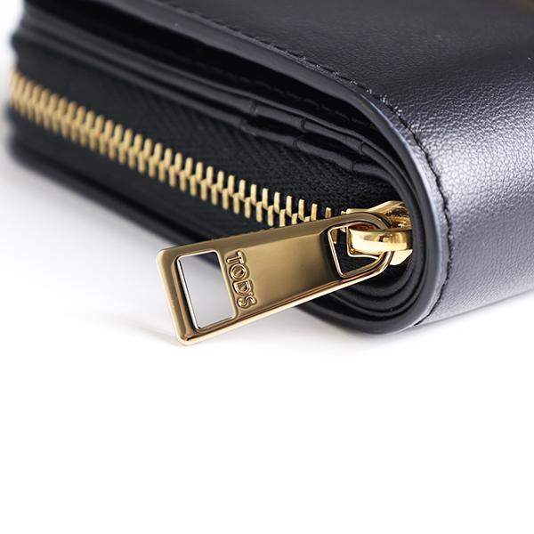 TOD'S トッズ 二つ折り財布 Bi-Fold Wallet XAWDBMAI200ROR レディース レザー ウォレット ミニ財布 小銭入れありの画像