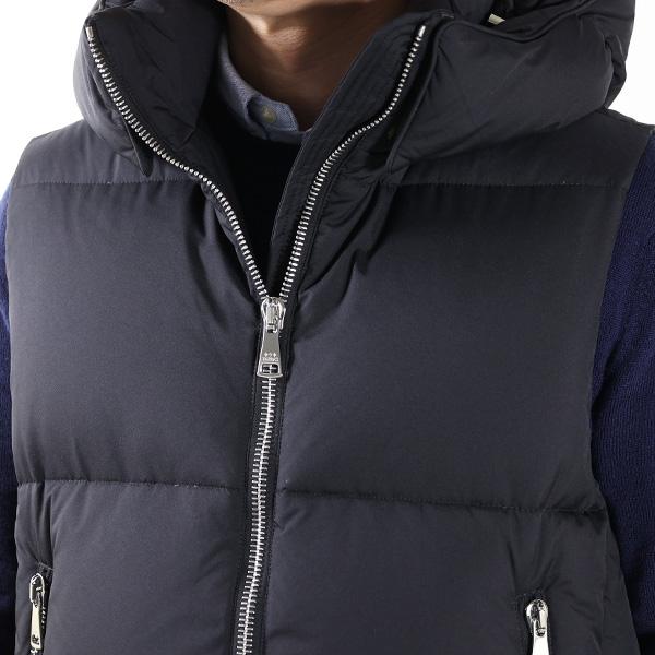 TATRAS タトラス ダウンベスト MELKO Down Vest メルコ MJXA0012013588 メンズ ナイロン フード付き ジレ ロゴパッチ アウターの画像