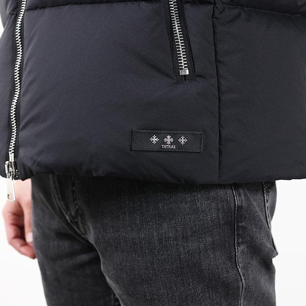 TATRAS タトラス ダウンベスト MELKO Down Vest メルコ MJXA0012013588 メンズ ナイロン フード付き ジレ ロゴパッチ アウターの画像
