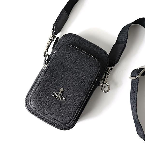 Vivienne Westwood ヴィヴィアンウエストウッド スマホショルダー PHONE CROSSBODY BAG 53020084U L001N ショルダーバッグ クロスボディの画像