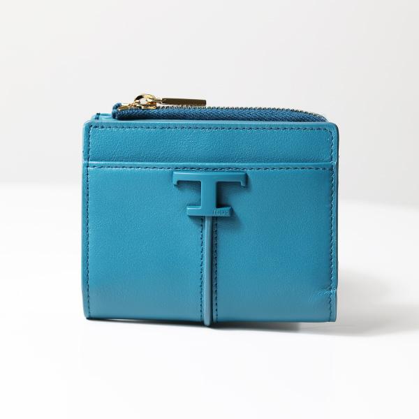 TOD'S（トッズ） 二つ折り財布 T Timeless Bi-Fold Wallet Tタイムレス