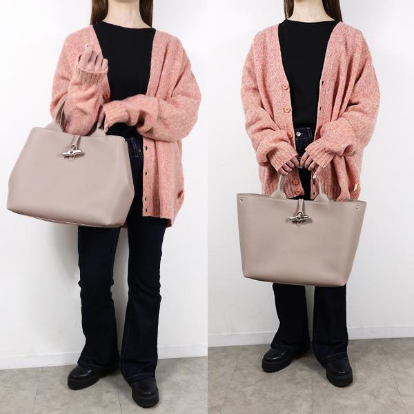 LONGCHAMP ロンシャン トートバッグ Le Roseau L Top Handle Bag ル ロゾ L トップハンドルバッグ 10290 HFP レディース ハンドバッグ レザー A4対応 鞄の画像