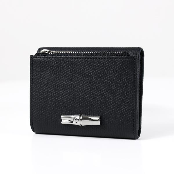 LONGCHAMP ロンシャン 三つ折り財布 Le Roseau Compact Wallet ル ロゾ コンパクトウォレット 30049 HFP レディース レザー ミニ財布 小銭入れあり
