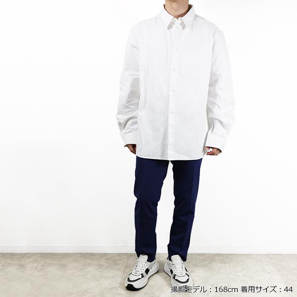 【LaGアウトレット】LOEWE ロエベ シャツ Anagram Shirts S000Y05X02 メンズ アナグラム 長袖 胸ポケット コットン アウトレット LaG Onlinestoreの画像
