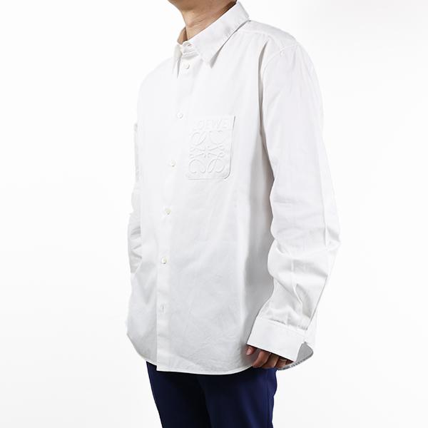 【LaGアウトレット】LOEWE ロエベ シャツ Anagram Shirts S000Y05X02 メンズ アナグラム 長袖 胸ポケット コットン アウトレット LaG Onlinestoreの画像