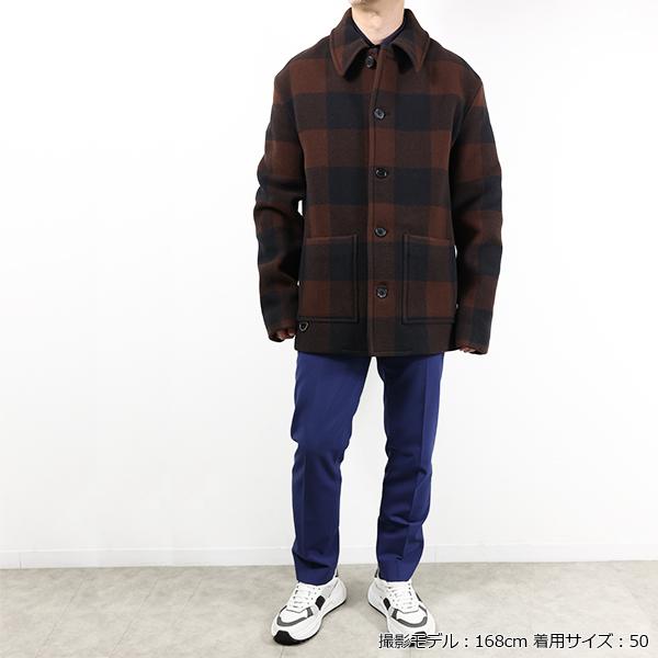 LOEWE ロエベ ジャケット Check Workwear Jacket H526Y03WBF メンズ ウール チェック柄 アナグラム アウター LaG Onlinestoreの画像