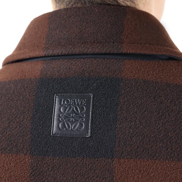 LOEWE ロエベ ジャケット Check Workwear Jacket H526Y03WBF メンズ ウール チェック柄 アナグラム アウター LaG Onlinestoreの画像