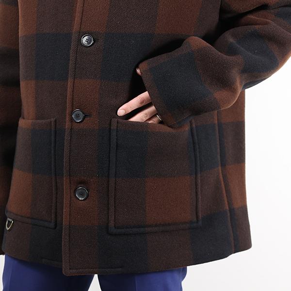 LOEWE ロエベ ジャケット Check Workwear Jacket H526Y03WBF メンズ ウール チェック柄 アナグラム アウター LaG Onlinestoreの画像