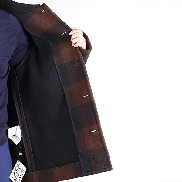 LOEWE ロエベ ジャケット Check Workwear Jacket H526Y03WBF メンズ ウール チェック柄 アナグラム アウター LaG Onlinestoreの画像