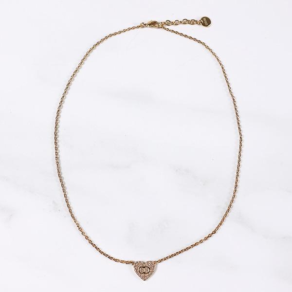 Dior ディオール ネックレス Clair D Lune Necklace クレール ディー リュヌ N3477WOMCY レディース ハート クリスタル装飾 アクセサリーの画像