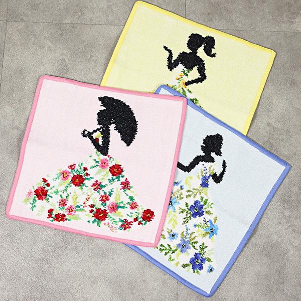 feiler（フェイラー） ハンカチ Chenille Towel 25×25 ミスフラワー