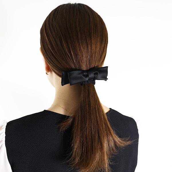 Alexandre de Paris アレクサンドルドゥパリ ヘアゴム LE SATIN AGLAE Scrunchie TPY-26T-P24 レディース ポニー リボン サテン ヘアアクセサリーの画像