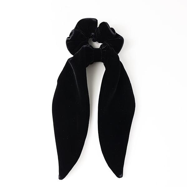 Alexandre de Paris アレクサンドルドゥパリ シュシュ LE VELOURS CLARA Scrunchie TCH-25T-A22 レディース ベロア リボン ヘアゴム ヘアアクセサリーの画像